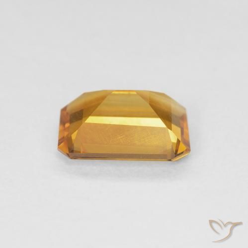 9,17 ctw natürlicher Orange-Gold Citrin, Oktagonschliff, VVS-VS