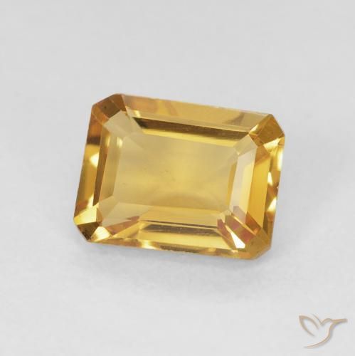 9,17 ctw natürlicher Golden Citrin, Oktagonschliff, VS