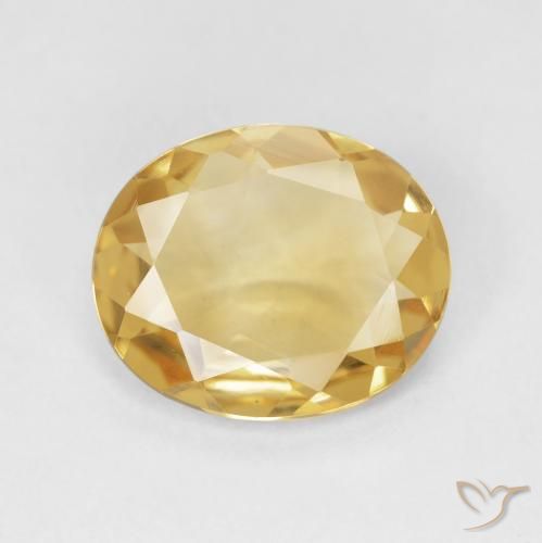 3.07ct Natürlicher Mittleres Gold Citrin, Oval, VS