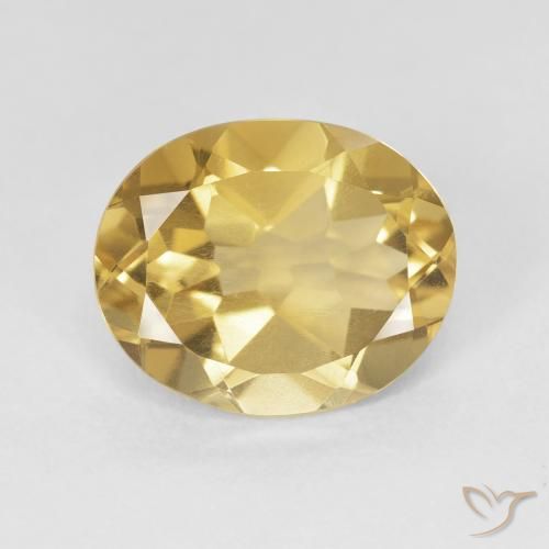4.05ct Natürlicher gold-orange Citrin, Oval, VS