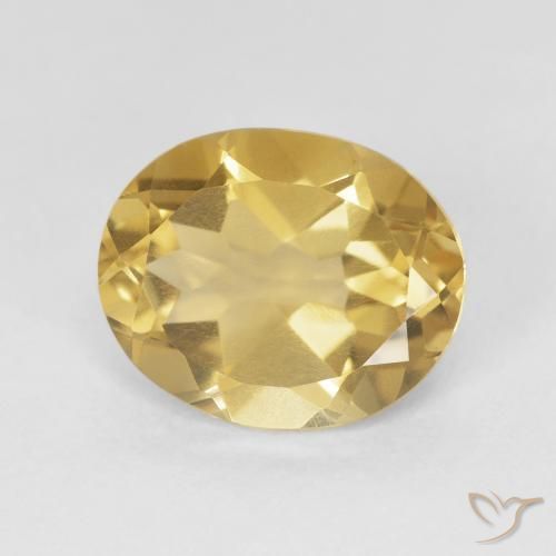 9,17 ctw natürlicher gold-orange Citrin, Oval, VS