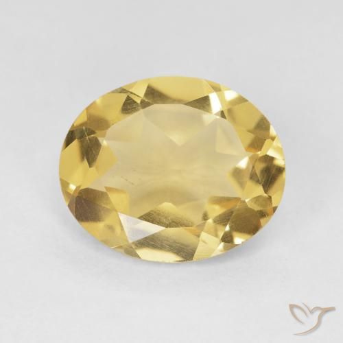 3.64ct Natürlicher Golden Citrin, Oval, VS