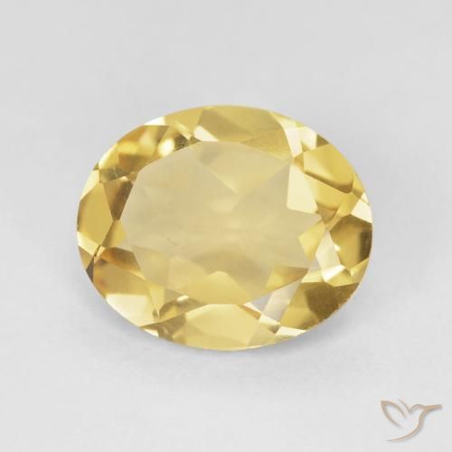 9,17 ctw natürlicher Golden Citrin, Oval, VS