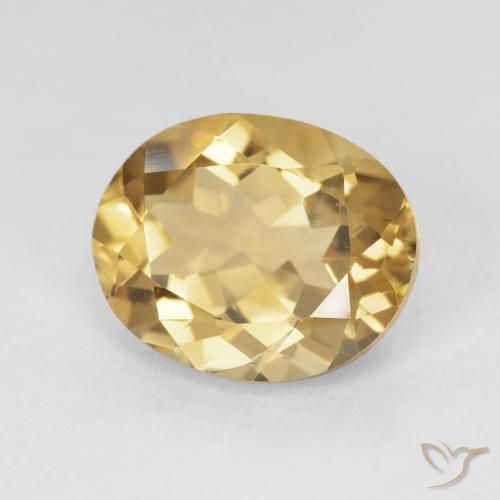 9,17 ctw natürlicher Mittleres Gold Citrin, Oval, VVS