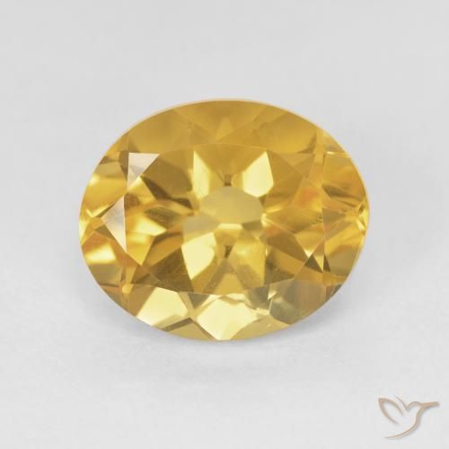 4.70ct Natürlicher Golden Citrin, Oval, VVS