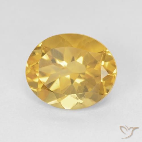 9,17 ctw natürlicher Golden Citrin, Oval, VVS