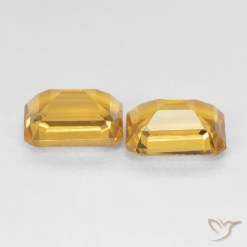 3.01 ct natürliche Medium Light-Golden Citrin-Edelsteine, Oktagonschliff, VVS-VS