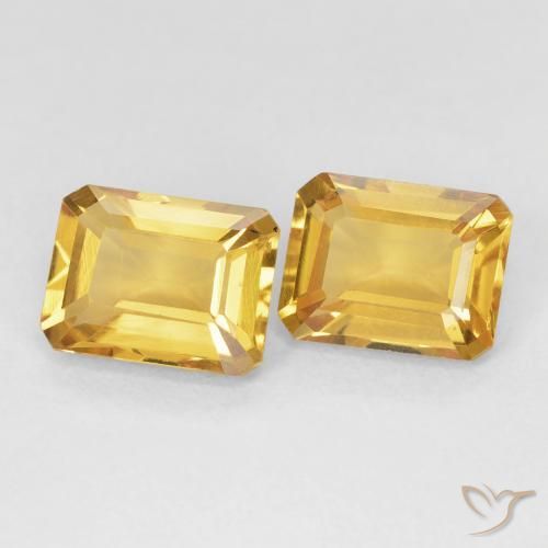 2.98 ct natürliche Mittleres Gold Citrin-Edelsteine, Oktagonschliff, VVS-VS