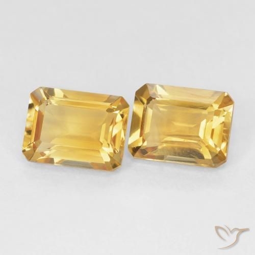 2.87 ct natürliche Golden Citrin-Edelsteine, Oktagonschliff, VVS-VS