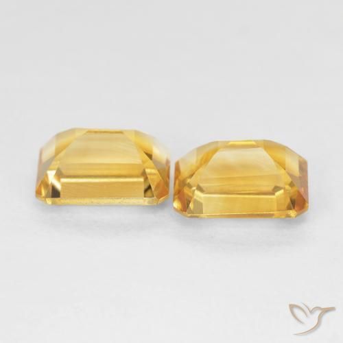 2.87 ct natürliche Golden Citrin-Edelsteine, Oktagonschliff, VVS-VS