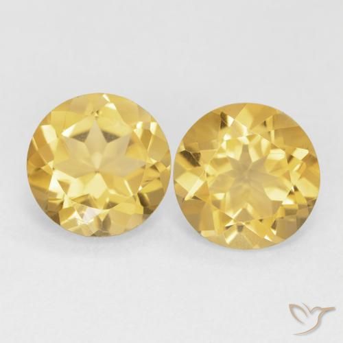 3.22 ct natürliche Mittelgold Citrin-Edelsteine, Runden, VS