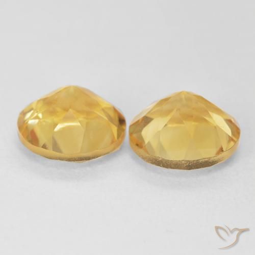3.66 ct natürliche Mittleres Gold Citrin-Edelsteine, Runden, VS