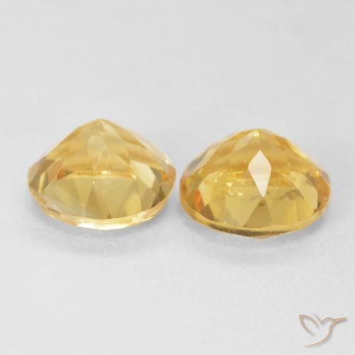3.68 ct natürliche Mittleres Gold Citrin-Edelsteine, Runden, VS