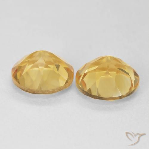 3.59 ct natürliche Mittleres Gold Citrin-Edelsteine, Runden, VVS