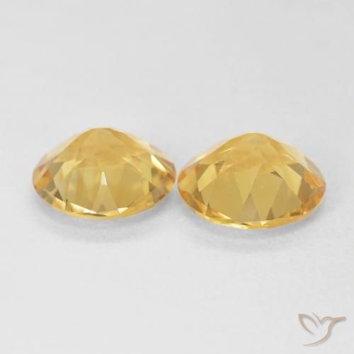 2.67 ct natürliche gold-orange Citrin-Edelsteine, Runden, VVS
