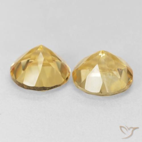 3.76 ct natürliche Golden Citrin-Edelsteine, Runden, VVS