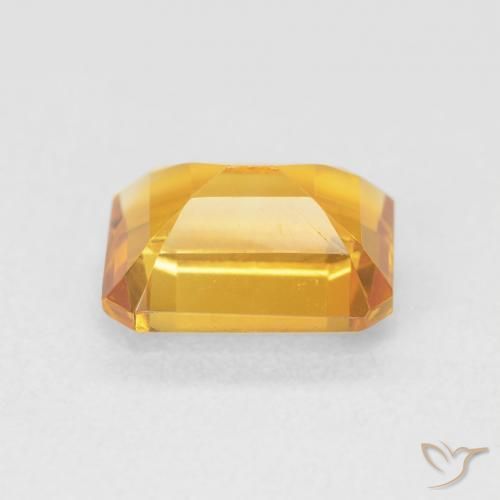 9,17 ctw natürlicher Medium Light-Golden Citrin, Oktagonschliff, VVS