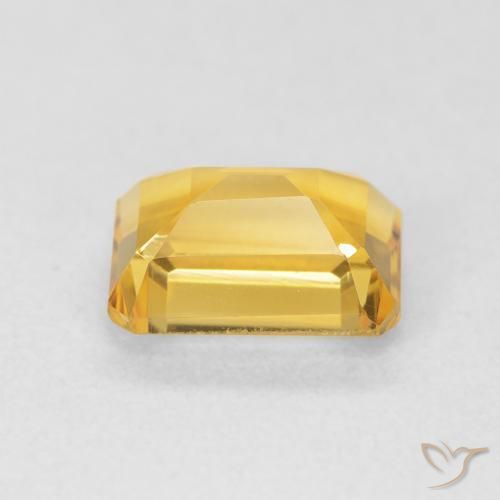9,17 ctw natürlicher gold-orange Citrin, Oktagonschliff, VVS