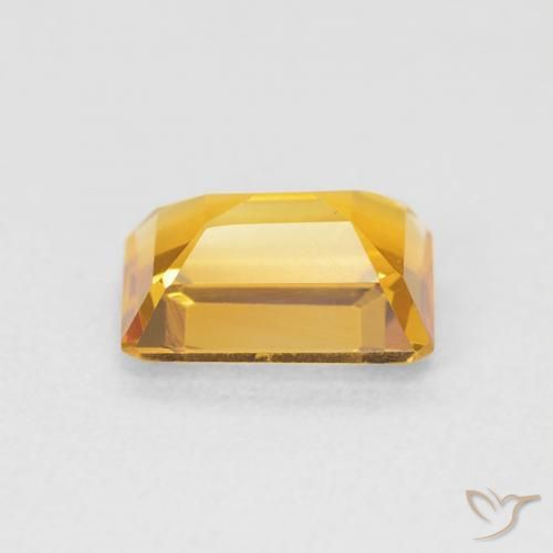 9,17 ctw natürlicher gold-orange Citrin, Oktagonschliff, VVS