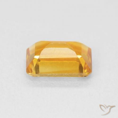 9,17 ctw natürlicher Mittelgold Citrin, Oktagonschliff, VVS