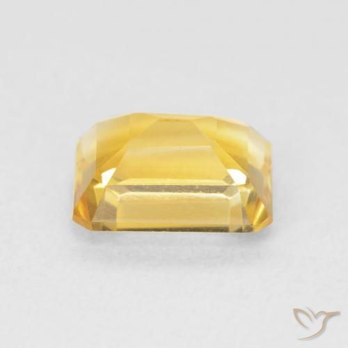 9,17 ctw natürlicher gold-orange Citrin, Oktagonschliff, VVS