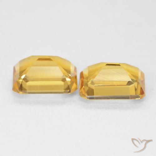 2.86 ct natürliche Golden Citrin-Edelsteine, Oktagonschliff, VVS-VS