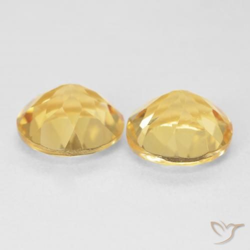 3.58 ct natürliche Toskana Gelb Citrin-Edelsteine, Runden, VVS-VS