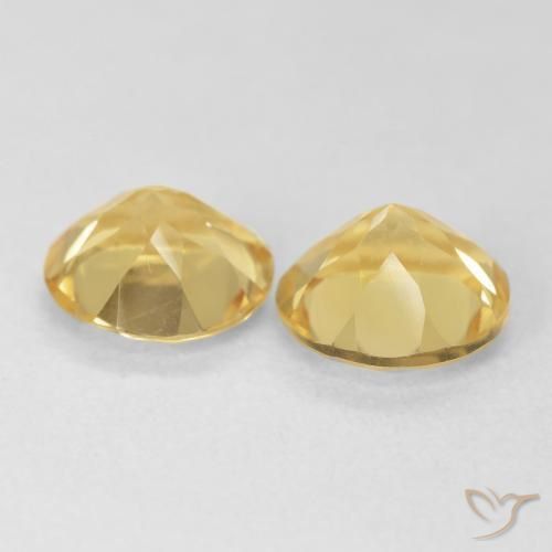 2.22 ct natürliche Toskana Gelb Citrin-Edelsteine, Runden, VVS-VS