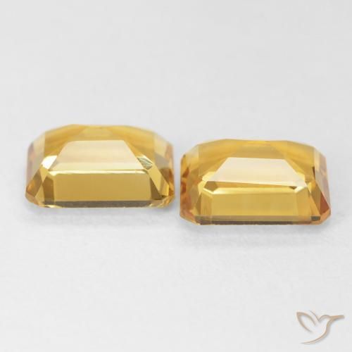 2.84 ct natürliche Golden Citrin-Edelsteine, Oktagonschliff, VVS-VS
