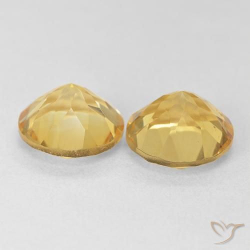 3.61 ct natürliche Toskana Gelb Citrin-Edelsteine, Runden, VVS-VS