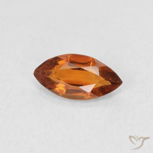 0.48ct Natürlicher tieforange Citrin, Marquise, VS