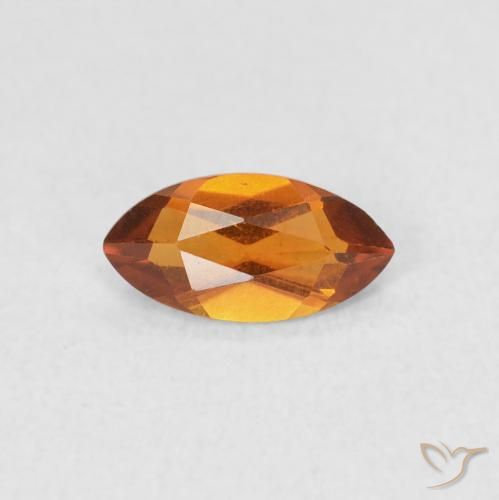 0.46ct Natürlicher orange-braun Citrin, Marquise, VS