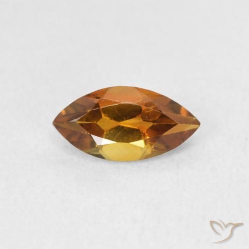 0.58ct Natürlicher orange-braun Citrin, Marquise, VS