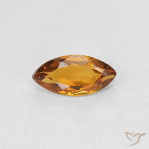 0.46ct Natürlicher Mittelorange Citrin, Marquise, VS