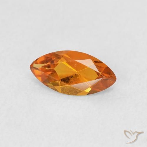 9,17 ctw natürlicher Mittelorange Citrin, Marquise, VVS-VS