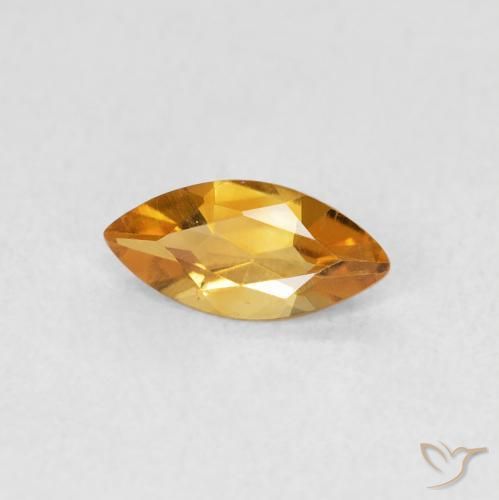 9,17 ctw natürlicher Tiefes Orange-Gold Citrin, Marquise, VVS