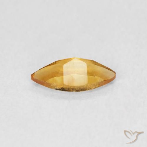 9,17 ctw natürlicher Tiefes Orange-Gold Citrin, Marquise, VVS