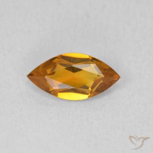 0.50ct Natürlicher Tiefes Orange-Gold Citrin, Marquise, VVS