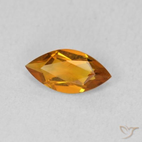 9,17 ctw natürlicher Tiefes Orange-Gold Citrin, Marquise, VVS