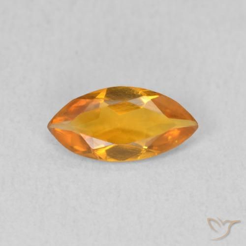0.40ct Natürlicher Tiefes Orange-Gold Citrin, Marquise, VVS