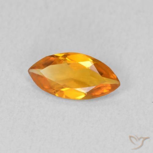 9,17 ctw natürlicher Tiefes Orange-Gold Citrin, Marquise, VVS