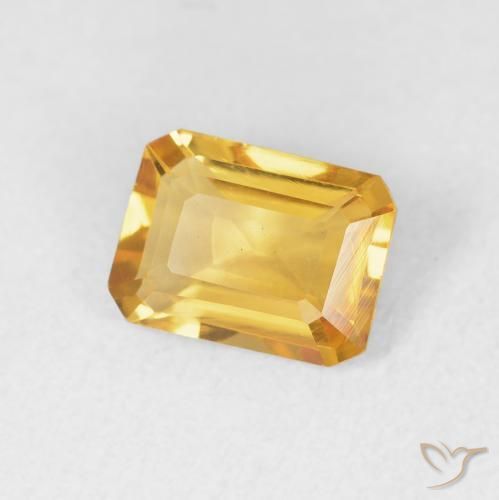 9,17 ctw natürlicher Helles Gold Citrin, Oktagonschliff, VVS