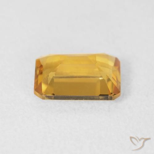 9,17 ctw natürlicher Orange-Gold Citrin, Oktagonschliff, VVS-VS