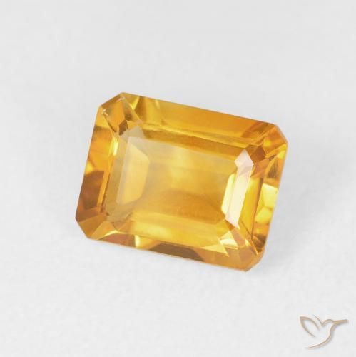 9,17 ctw natürlicher Orange-Gold Citrin, Oktagonschliff, VVS-VS