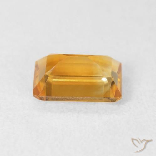 9,17 ctw natürlicher gold-orange Citrin, Oktagonschliff, VVS-VS