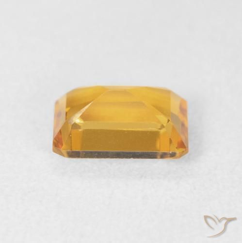 9,17 ctw natürlicher Medium Light Orange-Gold Citrin, Oktagonschliff, VVS