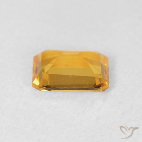 9,17 ctw natürlicher Medium Light Orange-Gold Citrin, Oktagonschliff, VVS