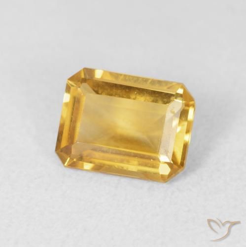 9,17 ctw natürlicher Mittleres Gold Citrin, Oktagonschliff, VVS