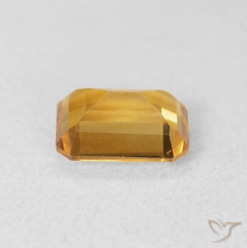 9,17 ctw natürlicher Mittleres Gold Citrin, Oktagonschliff, VVS