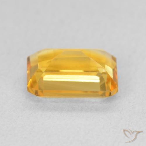 9,17 ctw natürlicher Medium Light Orange-Gold Citrin, Oktagonschliff, VVS